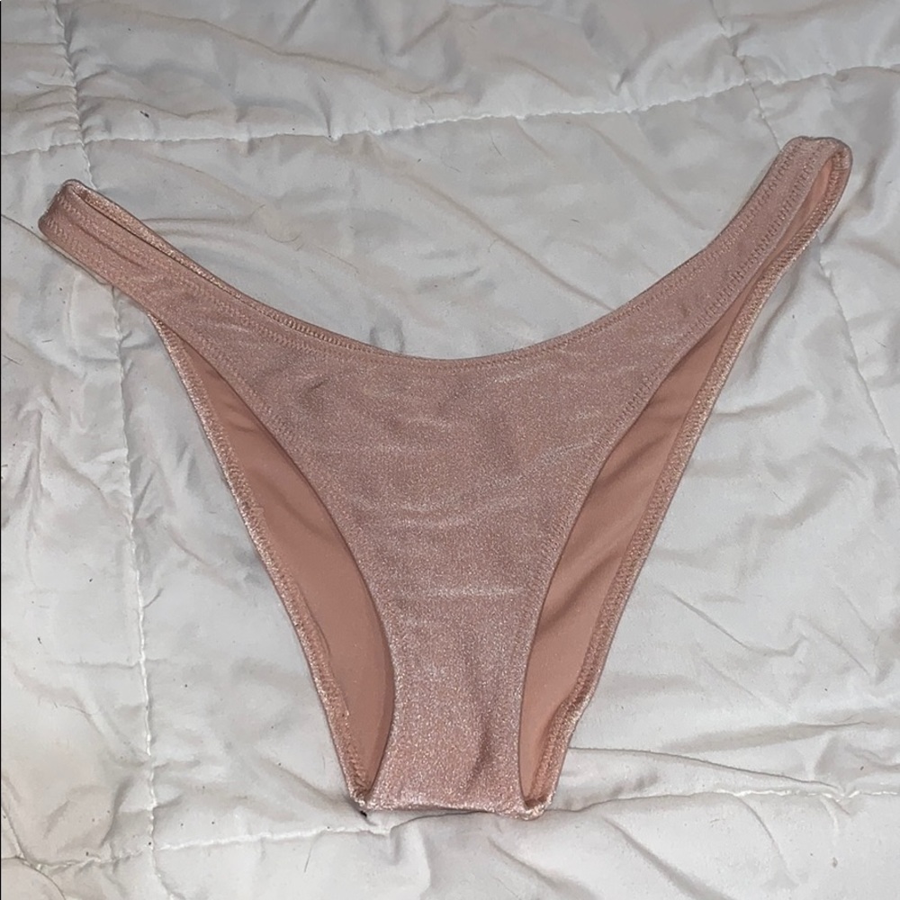 pink shimmery bikini bottoms